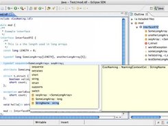 IDL editor showing auto complete (v0.6.0 - Mac OS X)