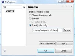 You can configure how EG should find a Graphviz install