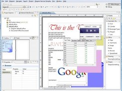 Office with Browser Frames and imbedded Spreadsheet