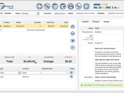 opencart POS (point of sale) STD Demo Screenshot 1
