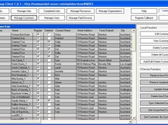 Manage Customers Screen of EService CS Full Client.