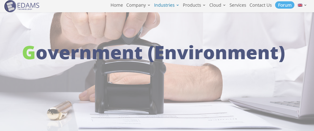 EDAMS Environment & Government Screenshot 1