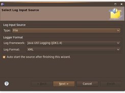 3) Select Log Source Wizard (Page 1)