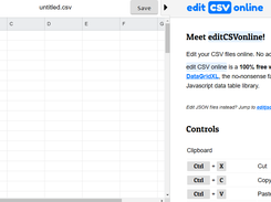 editCSVonline Screenshot 1