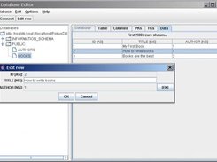 Editing a row of a table