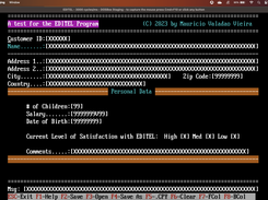 Sample Layout Screen