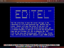 EDITEL's Help Screen