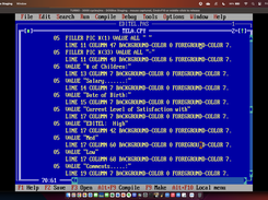 Another part of the code generated by EDITEL