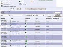 Die Dokumentenliste zeigt die Dokumente im Detail