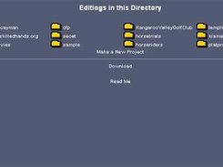 Main page from admin can choose an editlog