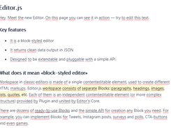 Editor.js Screenshot 1