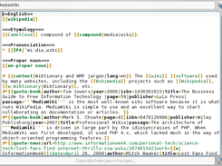 Editora used to edit the “MediaWiki” entry in the English Wiktionary.
