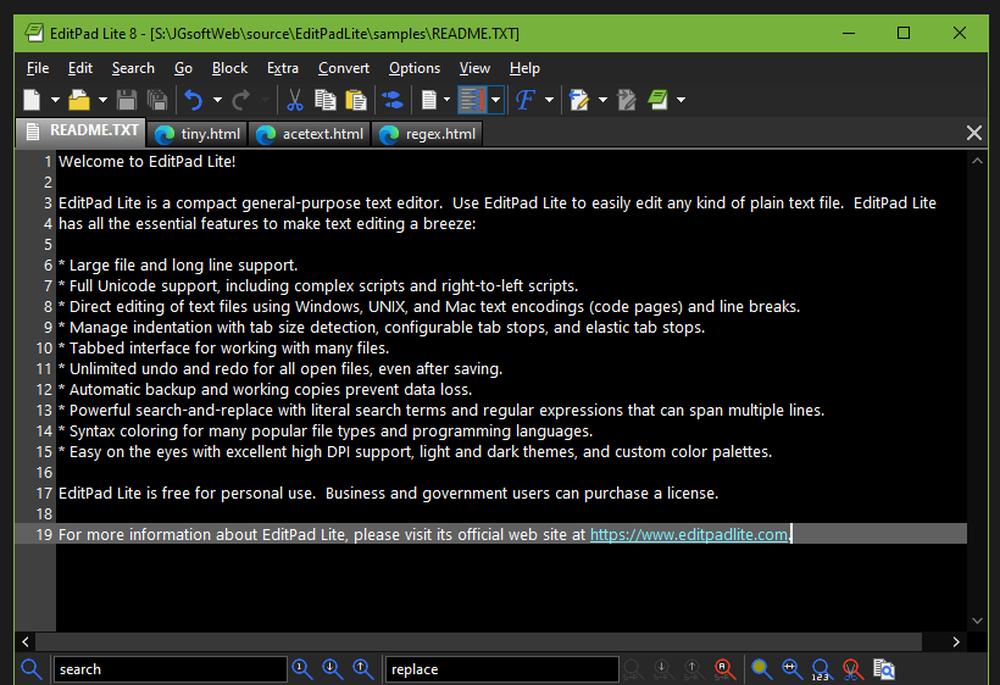 EditPad Lite Screenshot 1