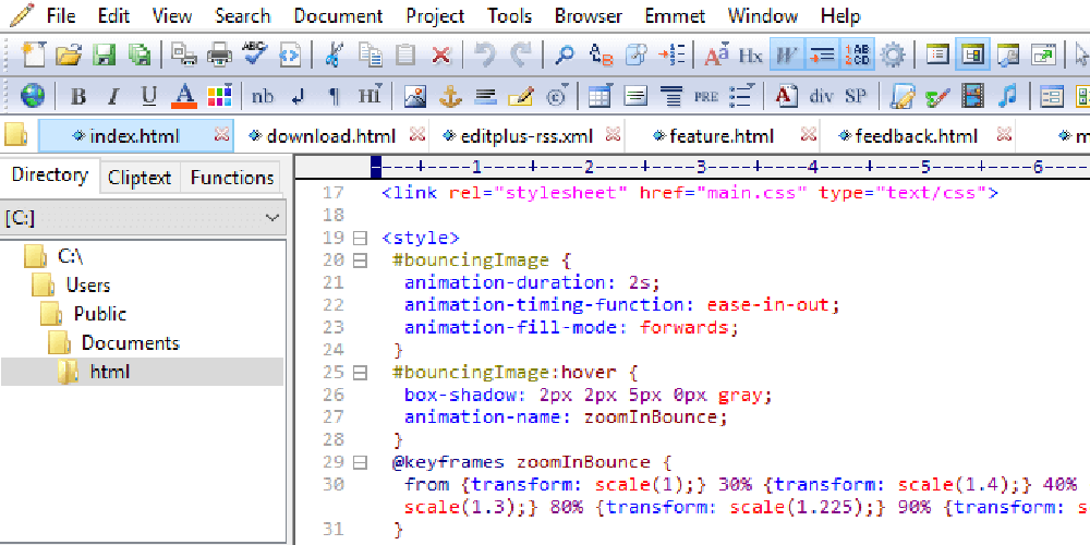 EditPlus Screenshot 1