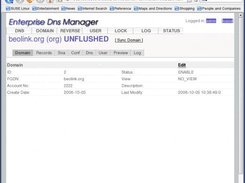 Domain properties View