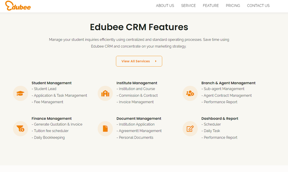 Edubee CRM Screenshot 1