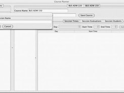 Course Planner - Adding Session