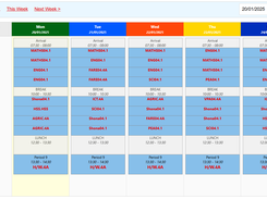 Timetable 