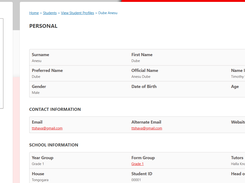 Student Profile