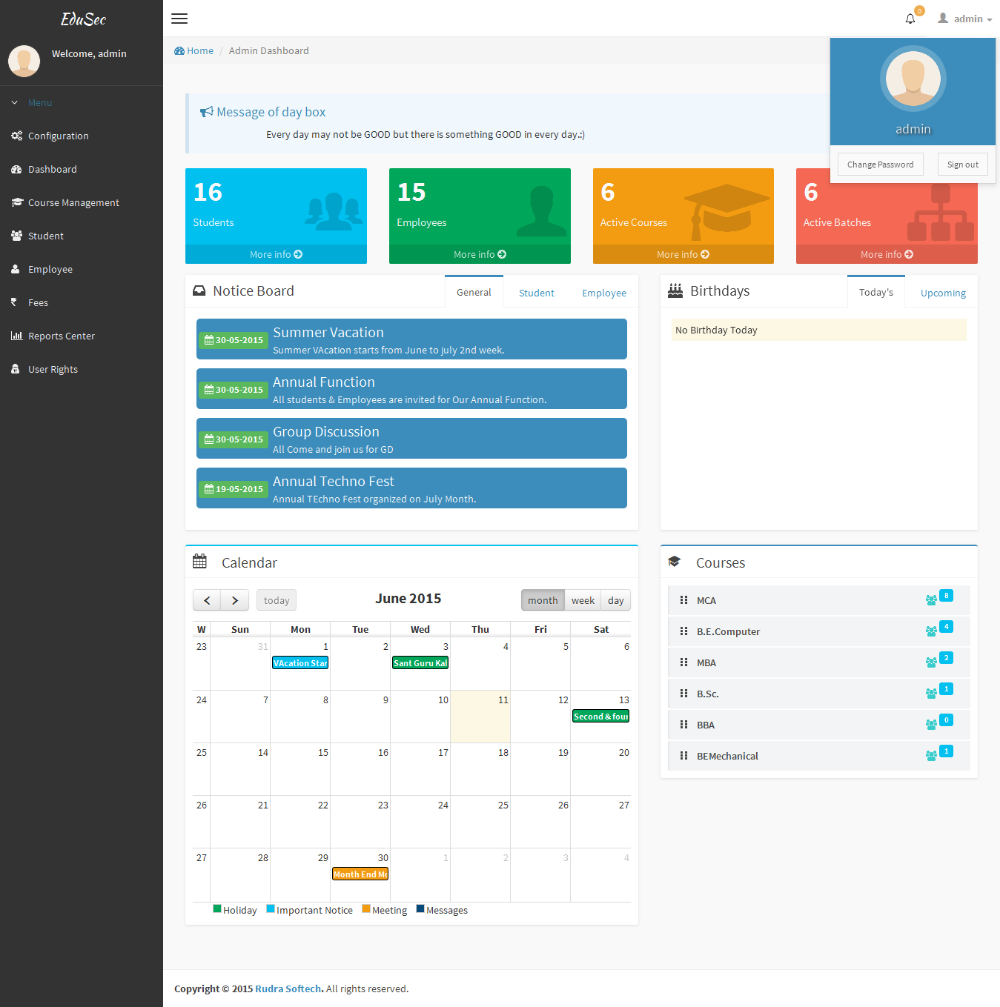 student database management system website