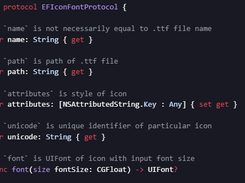 EF IconFont Screenshot 1