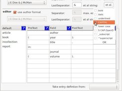 Choose specific formats for your font