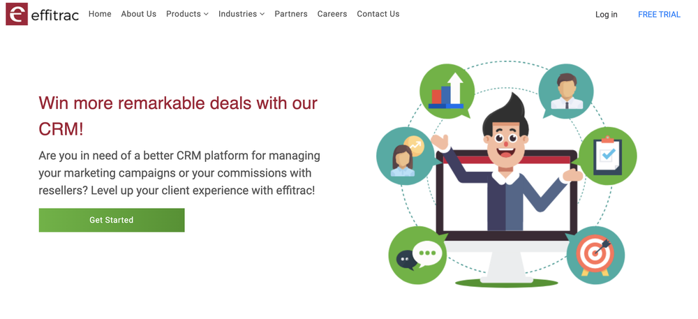 Effitrac CRM Screenshot 1