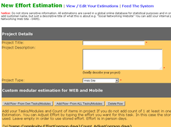 Orange Effort Estimation UI