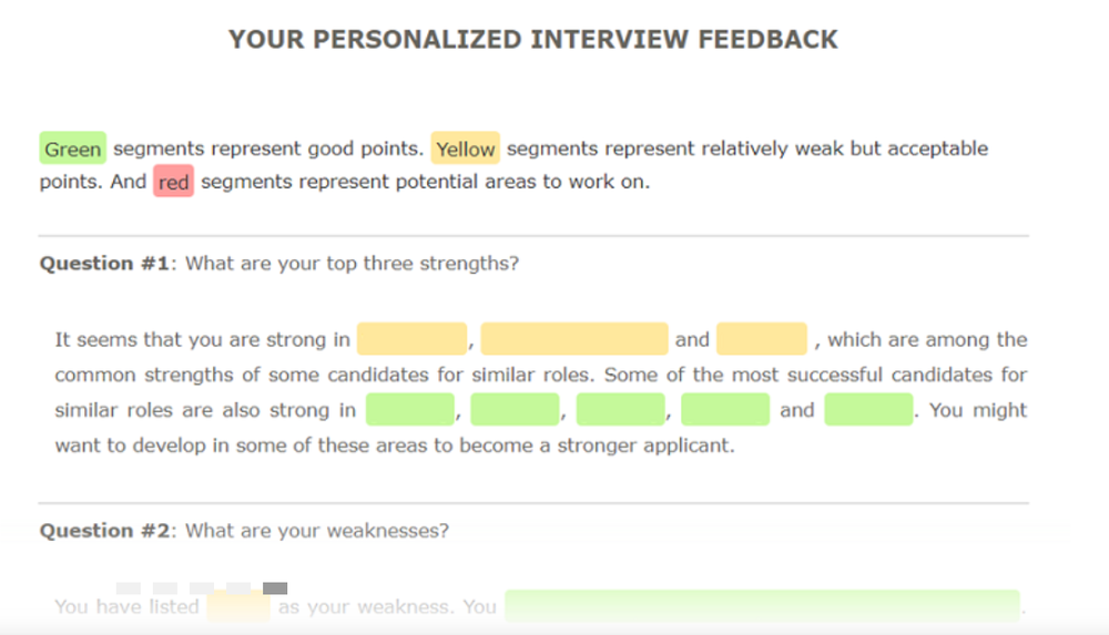 With VireUp, You can give personalized feedback to each candidate