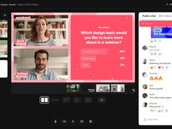 Contrast's webinar studio gives you access to Polls, Q&A, chat, animations and widgets. Everything happens inside the video which makes your webinars look professional and engaging. Brand your webinar with logos, colors, fonts and custom backgrounds. Go live in seconds. No download required.