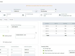 Inventory workflow setup