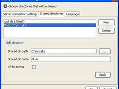 Configure shared directories