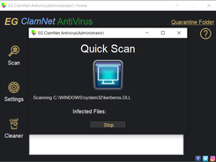 EG ClamNet Antivirus (Administrator): Quick Scan