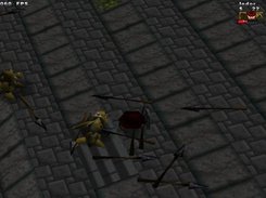 The hero is exploring an ancient temple