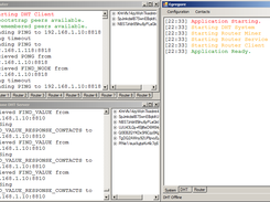 The Test DHT, Test Router, and Main Application