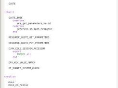 Class being edited with Emacs