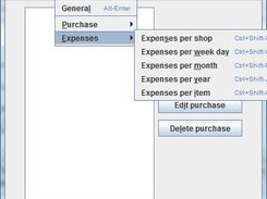 standard screen of the purchase manager