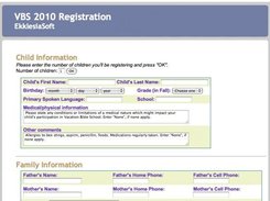 Registration Form Sample