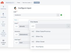 The visual flow designer for data transformation