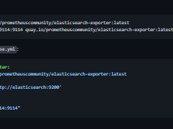 Elasticsearch Exporter Screenshot 1