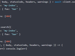 Elasticsearch Node.js client Screenshot 2