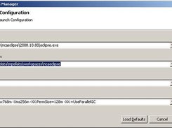 Eclipse Launch Manager main screen