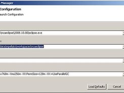Eclipse Launch Manager main screen