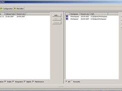 The main window of Eclipse Launcher