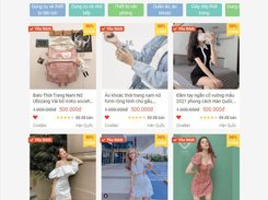 Trang chủ của shop