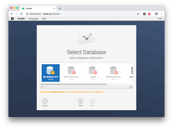 v2.0 Installer - Select Database