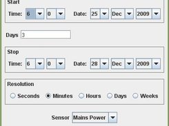 View energy usage history dialog