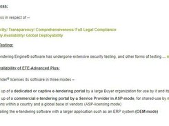 Electronic-Tendering Engine Screenshot 1