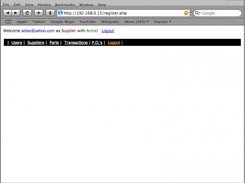 Screen after login