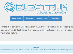 Electrum-LTC Screenshot 1